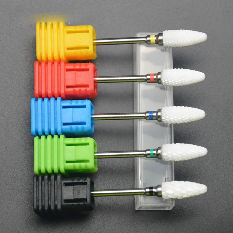 Ceramic Bits for Nail Cutters, Professional Removal Gel Acrylic Cuticle