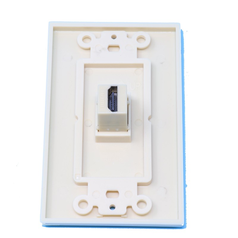 RiteAV 1 HDMI Port Female-Female Wall Plate Decorative Ivory