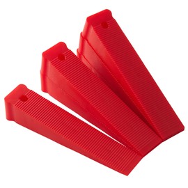 XIYAOXI Red Plastic Composite Shims and Leveling Wedges - Extreme Load Support, Never Rot, 6-Pack for Furniture, Door, Toilet Adjustments Stock Your Home