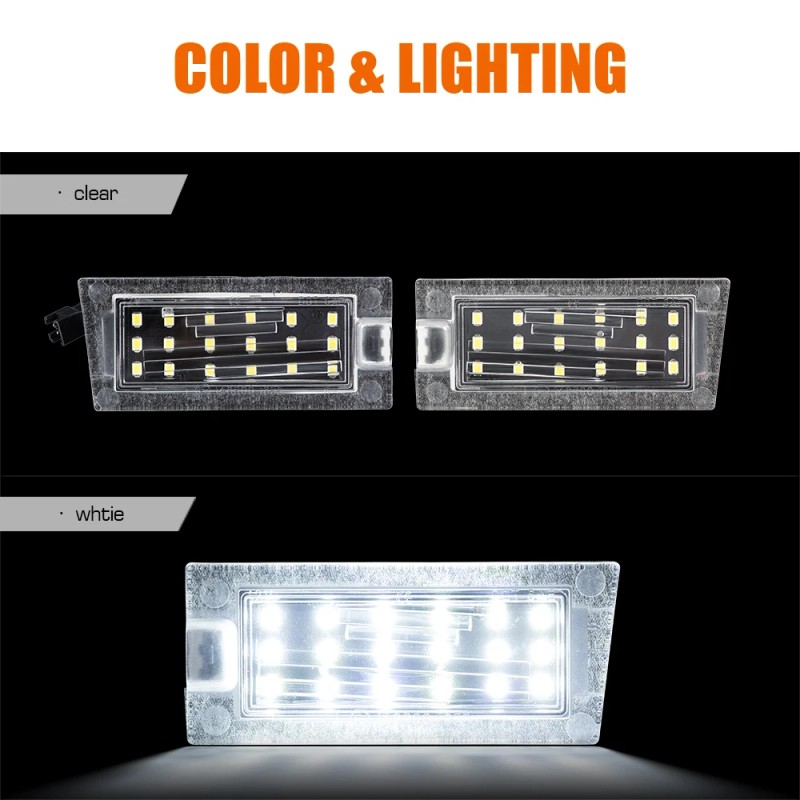 Stock in US Plug-and-Play LED Registration Plate Light for JEEP