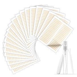 720PCS Double Eyelid Tape Lace Mesh Droopy Eyelid Lifter Waterproof Eye Lift Tape 20 Sheets Lace Pearl Base 18m Size Invisible Eyelid Tape with Eyelid Lifter Strips Tools