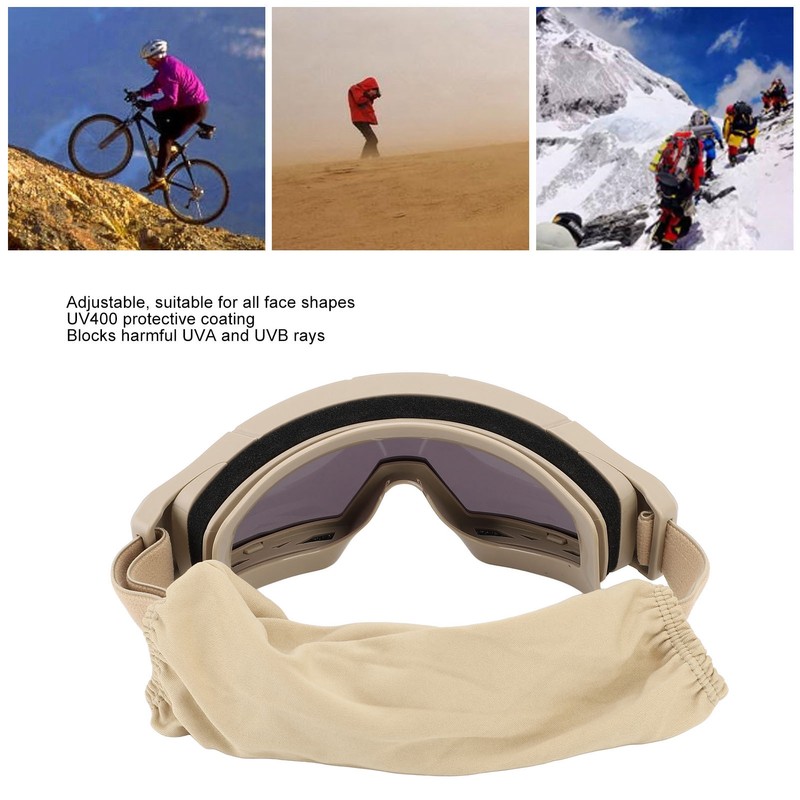 Protective Goggles Impact Resistance 3.8mm Thick Lens Comfortable Fit UV