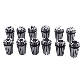 ER-16 Collet Set,12pcs ER16(1/32"-3/8") Spring Collet Set for CNC milling Lathe Tool