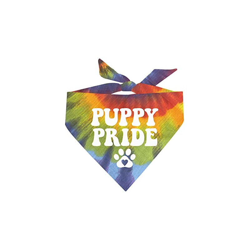 Puppy Pride Dog Bandana (740 Sunset Tie Dye, One Size)