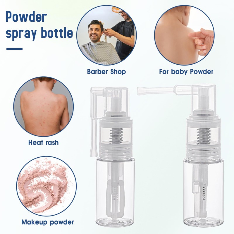 Jeffdad 2 Pcs Glitter Duster Sprayer, 35ml Edible Glitter Spray