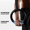 ZELUS Gymnastic Rings, Exercise Olympic Rings with Adjustable Straps, Steel