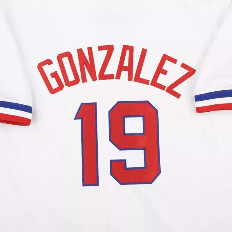 Majestic Juan Gonzalez 1972 Texas Rangers Cooperstown Men's Home White