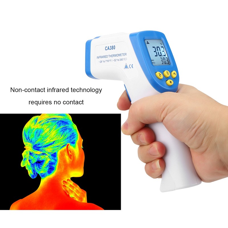 Hand Held Thermometer Infrared Accurate Industrial Temperature Measuring Equipment CA380