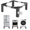ANBase Heavy-Duty All Steel Laundry Pedestal 12" Height , Full