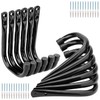 pipabiba 12 Pcs Garage Hooks, Heavy Duty J Hooks Max