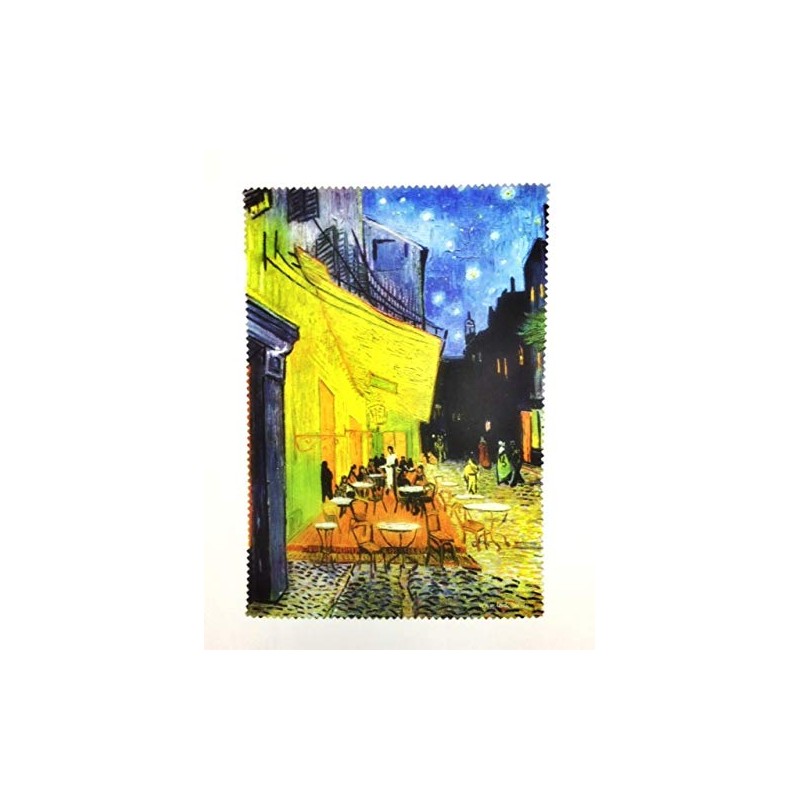 Fridolin 18891 Van Gogh Night Cafe Cleaning Cloth Glasses Chiffon