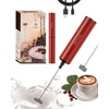 INFOOD Milk Frother Rechargeable with Cover - Coffee Frother Wand,