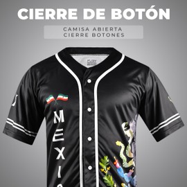 fox & fury Black Baseball Jerseys Mexico, Guatemala, El Salvador, Honduras, Venezuela, Puerto Rico, Brazil, Cuba, Nicaragua (US, Alpha, Medium, Regular, Regular, Mexico)