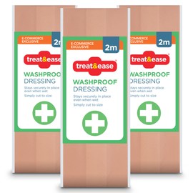 Washproof Wound Dressing Strips 6m | Cut to Size Large Wound Waterproof Plasters | Plasters Fabric | Large Plasters Fabric Roll Waterproof, Fabric Plaster Strip