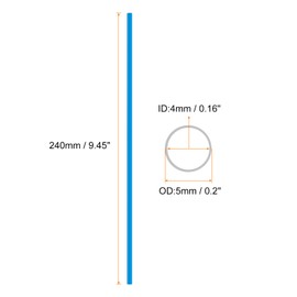 HARFINGTON 72pcs Spoke Skins Covers 0.2" Plastic Universal Dirt Bike Spoke Skin Wraps Bicycle Motorcycle Decoration Protector for 8"-21" Rims, Light Blue