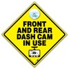 Autoschild mit Aufschrift "Dash Cam in Use", 14 x 14