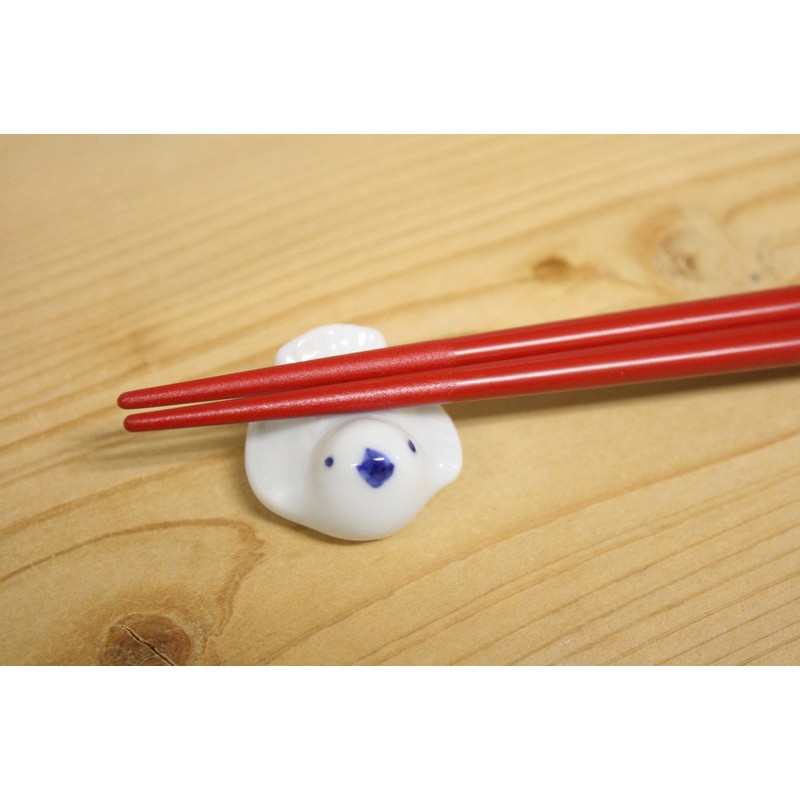 Pottery Hand Painted Bird Chopsticks 置揃 Chopstick Rest 箸休me Bird