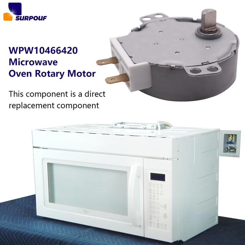 WPW10466420 Microwave Turntable Motor (100-120V) Compatible with Whirl-pool Replace W10210848