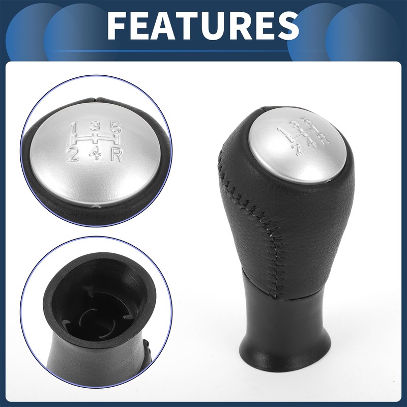 INFINAUTO 5 Speed Gear Shift Knob Front Automatic Transmission Shift