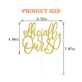 Decoración oficial para tartas, decoración del día de la adopción, purpurina dorada de doble cara