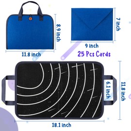 WATINC 28 Solar System Portable Felt Story Board for Kids Space Board Toys Educational Learning Montessori Sensory Travel Toys DIY Reusable Easy to Carry Birthday Party Gift for Toddlers Boys Girls