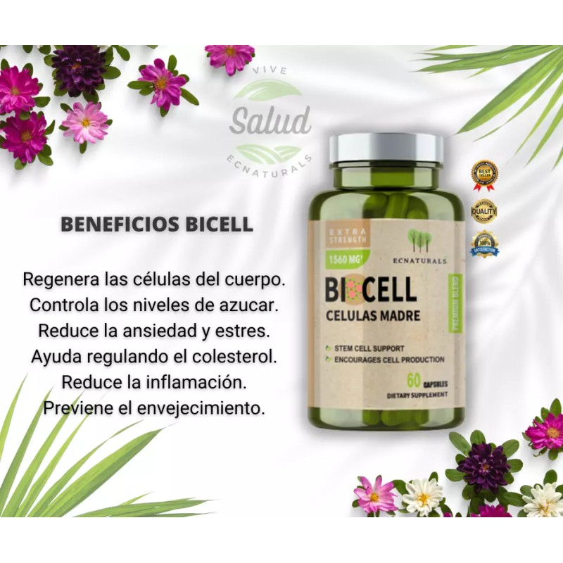 BICELL Regenerador Celular Natural AFA Celulas Madre BICELL 2 Pack