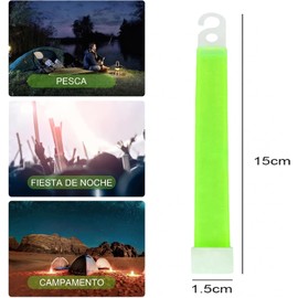 Lecute 10 Barras Neon Luminosas Glow Stick 15 cm Fluorescentes Glow in the Dark para Fiesta, Carnaval, Cumpleaños, Festival, Concierto y Batucada