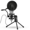Desktop Microphone Tripod Stand Foldable Mic Stand with Shock Mount