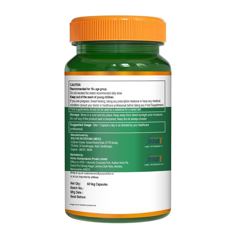 Pure Nutrition Lung Health Supplement | 60 Caps | Herbal
