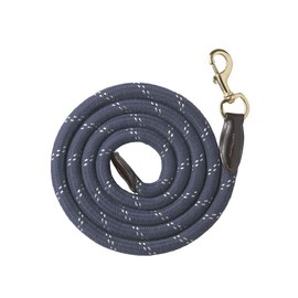Dover Saddlery Leather & Rope Lead, Color: Navy, Size: 8 Feet