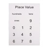 Counting Place Value Pocket Chart with 200pcs Straw 20 Rubber