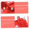 COLLBATH Balloons 5pcs Aluminum Foil Cube Design Great for Poker