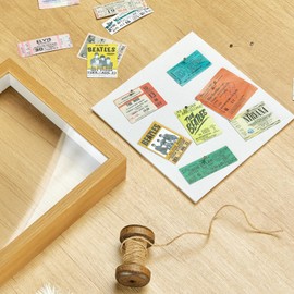 MUXIUNT 11x11 Shadow Box Picture Frame Display Case with Soft Linen Back-Thickened Panel,Large Brown Deep Shadow Box Frame 11x11 for Graduation Flower Medal Pet Photo Craft Memorial Gift