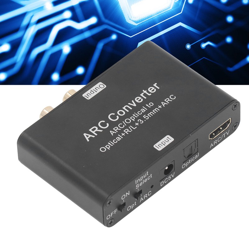 Digital to Analog Audio Converter 192KHZ Optical to RCA 3.5mm