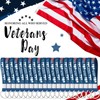 Equsion 200 Pcs Veterans Day Gift Silicone Keychain Gifts Set