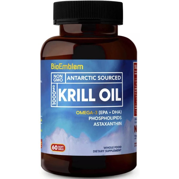 Bioemblem Aceite De Krill Omega-3 1000mg 60 Cápsulas