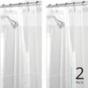 iDesign Waterproof Shower Curtain 12 Metal Grommets-72 x 72"-Set of