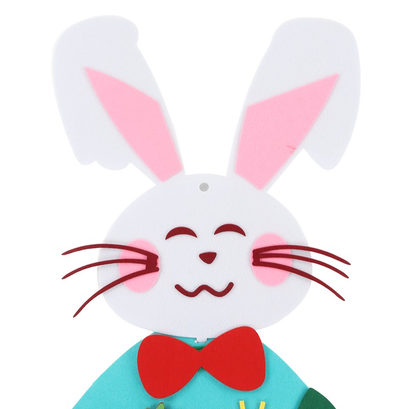 Toddler DIY Felt Rabbit Set Wall Hanging Bunny Crafts Ornaments