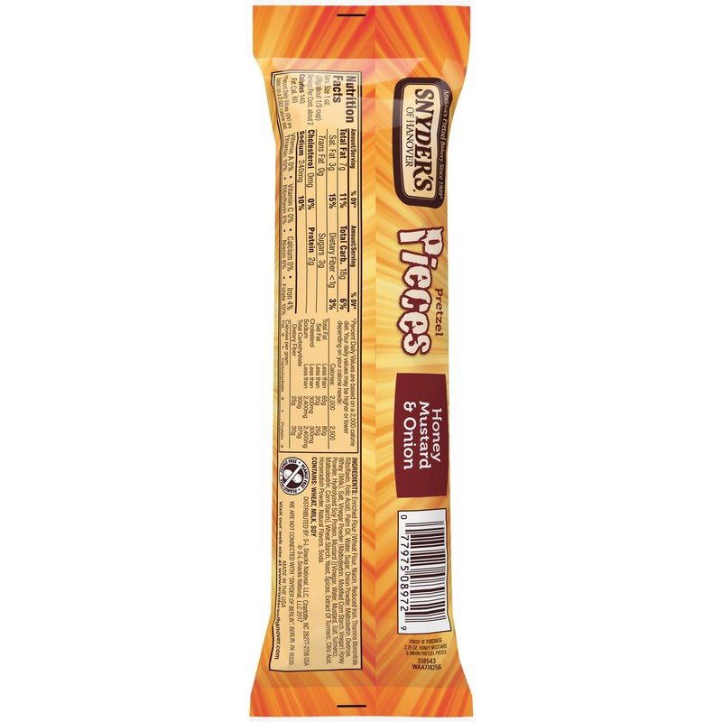 Snyder's Of Hanover Honey Mustard & Onion Pretzel Pieces, 3.25oz
