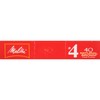 Melitta #4 Cone Coffee Filters, Unbleached Natural Brown, 40 Count