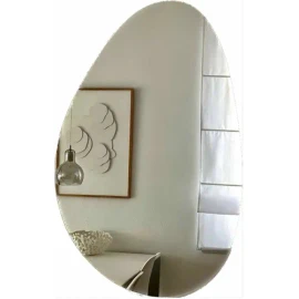 Espejo Diseño Irregular Gota Asimétrico Modelo Inigualable Color Del Marco Sin Marco