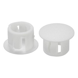 PATIKIL 12mm (1/2") Plástico Agujero Tapones, 60uds Empotrado Tipo Redondo Agujero Tapones Cubierta A Presión Bloqueo Agujero Tubo para Mesa Cocina Gabinete Muebles, Blanco