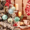 Pack of 30 Christmas Baubles Green and Gold Christmas Tree