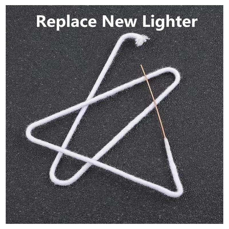 Kerosene Lighter Consumables Replacement Cotton Core with Metal Needle Accessories