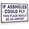 ALREAR Funny Signs Man Cave Decor Garage Home Bar Metal
