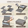 VIOPY Organizador De Sabanas, 4 Piezas Cajas De Almacenamiento