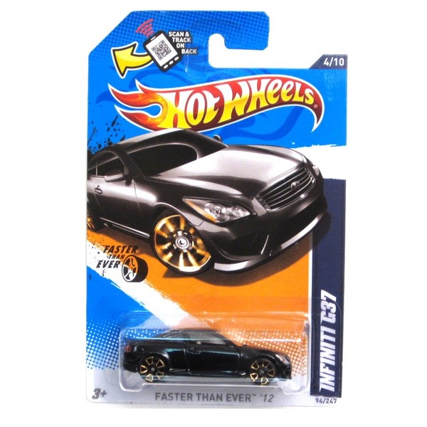 Hot Wheels Infiniti G37 Black 2012 Faster Than Ever Card