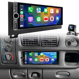 5GWiFi Car Radio for Jeep Wrangler Cherokee 1997-2002, Dodge Ram 1500/2500/3500 1994-2001, Chrysler Cirrus Dodge Grand Caravan Avenger 1995-2000, 6.86"Touchscreen Stereo Apply Carplay Android Auto GPS