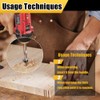 Depth Stop Drill Bit,Stop Collar Set Includes 1/8”, 3/16”, 1/4”,