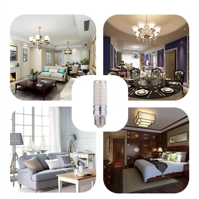 ANYPOWK 8W LED Corn Light Bulb - Equivalent 60W Incandescent,